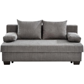 Xora Schlafsofa Bilbao, Grau, Textil, Buche, massiv, 3-Sitzer, Füllung: Schaumstoff, 200x88x102 cm, Stoffauswahl, Schlafen auf Sitzhöhe, Rücken echt, Kinder- & Jugendzimmer, Jugendmöbel, Jugendsofas