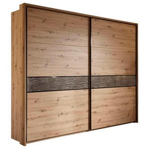 Xora Schwebetürenschrank, Eiche, Holzwerkstoff, 6 Fächer, 270x225x61 cm, Beimöbel erhältlich, Schlafzimmer, Kleiderschränke, Schwebetürenschränke