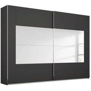 Xora Schwebetürenschrank X-Tend, Graphit, Metall, 8 Fächer, 271x236x68 cm, Blauer Engel, Goldenes M, BQ - Bündnis für Qualität, Made in Germany, Typenauswahl, Beimöbel erhältlich, umfangreiches Zubehör in verschiedenen Größen erhältlich, Schlafzimmer,