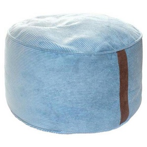 Xora Sitzsack, Blau, Textil, Uni, 50 l, Füllung: recyceltes Polystyrol (Eps), 50x25x50 cm, Bezug abnehmbar und waschbar, Indoor, formstabil, Wohnzimmer, Hocker, Sitzsäcke