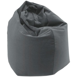 Xora Sitzsack, Grau, Textil, 220 l, Füllung: Styroporkugeln, 95x65 cm, Wohnzimmer, Hocker, Sitzsäcke