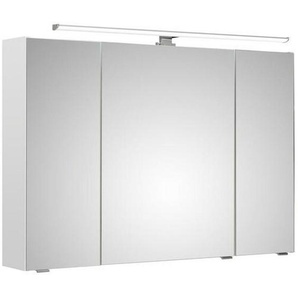 Xora Spiegelschrank, Metall, 6 Fächer, 105x70x16 cm, Typenauswahl, Badezimmer, Badezimmerspiegel, Spiegelschränke