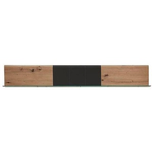 Xora Wandboard, Graphit, Eiche, Holzwerkstoff, 135x20x16 cm, Wohnzimmer, Regale, Wandboards