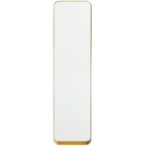 Xora Wandspiegel, Gold, Glas, rechteckig, 31x120x3.5 cm, Bsci, Spiegel, Wandspiegel