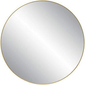 Xora Wandspiegel, Gold, Glas, rund, 100x100x3.5 cm, Bsci, Spiegel, Wandspiegel