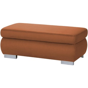 Kollektion Kraft XXL-Hocker Kathrin - orange - Materialmix - 129 cm - 47 cm - 64 cm | Möbel Kraft