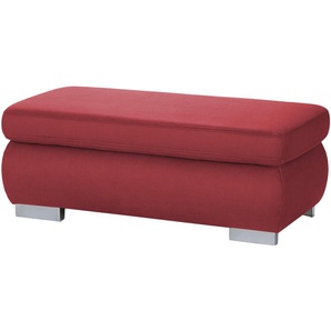 Lounge Collection XXL-Hocker  Kathrin ¦ rot ¦ Maße (cm): B: 129 H: 47 T: 64