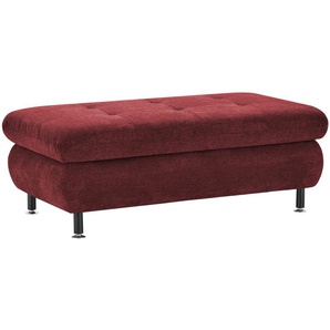 Lounge Collection XXL-Hocker  Sally ¦ rot ¦ Maße (cm): B: 129 H: 47 T: 64