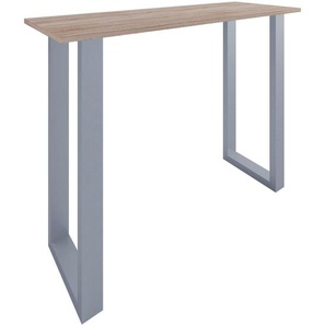 Xxxl Bartisch, Silber, Sonoma Eiche, Metall, Holzwerkstoff, rechteckig, U-Form, 140x102x50 cm, Esszimmer, Tische, Stehtische