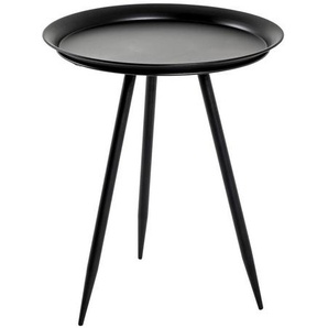 Xxxl Beistelltisch, Schwarz, Metall, rund, konisch, Rundrohr, 54x44x54 cm, Wohnzimmer, Wohnzimmertische, Beistelltische, Beistelltische Metall