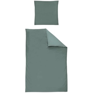 Xxxl Bettwäsche, Grün, Textil, Uni, 135x200 cm, Oeko-Tex® Standard 100, Oeko-Tex® Made IN Green, pflegeleicht, atmungsaktiv, hautfreundlich, bügelleicht, 100% feinster Baumwollsatin mit Seiden-Finish, weiche und anschmiegsame Oberfläche, edel glänzend,