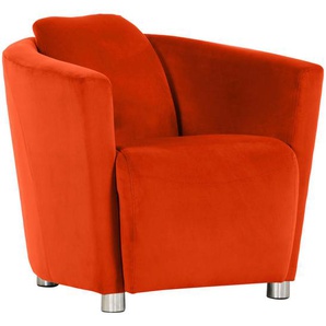 Xxxl Cocktailsessel, Orange, Textil, 72x72x85 cm, Stoffauswahl, Wohnzimmer, Sessel, Polstersessel