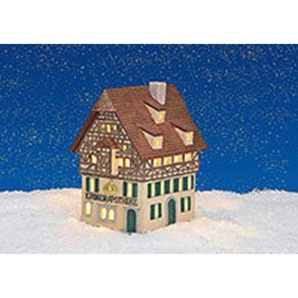 Xxxl Dekohaus, Braun, Beige, Keramik, Haus, 11x17x16 cm, Dekoration, Weihnachtsdekoration, Winterdeko