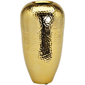 Xxxl Dekovase, Gold, Metall, 18x36x18 cm, zum Stellen, Dekoration, Vasen