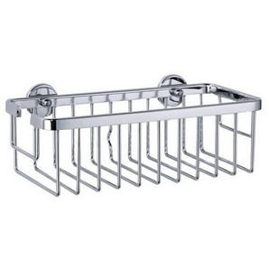 Xxxl Duschablage Aluxx Chrome, Chrom, Metall, eckig, 13x26.2x8.8 cm, Badaccessoires, Duschzubehör, Duschregal