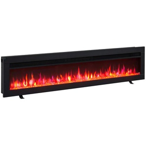 Xxxl Elektrokamin Balderia Agnes 60, Schwarz, Metall, 152x33x11 cm, Fernbedienung, Flammeneffekt separat schaltbar, Überhitzungsschutz, Thermostat, Freizeit, Heizen & Kühlen, Elektrokamine