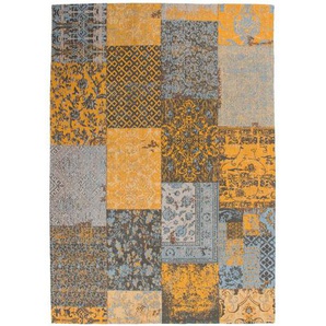 Xxxl Flachwebeteppich Symphony 160 Gold, Gold, Textil, Patchwork, rechteckig, 120x170 cm, pflegeleicht, Teppiche & Böden, Teppiche, Webteppiche