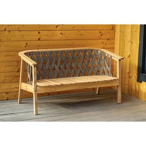 Xxxl Gartenbank Ribbon, Esche, Holz, Esche, massiv, 2-Sitzer, 128x68x66 cm, in verschiedenen Holzarten erhältlich, abwischbar, Gartenmöbel, Gartenbänke