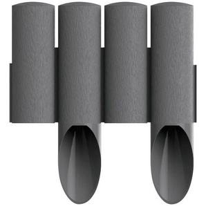 Xxxl Gartenpalisade, Grau, Kunststoff, 55 mm, 230 cm, Gartenzubehör, Gartendeko