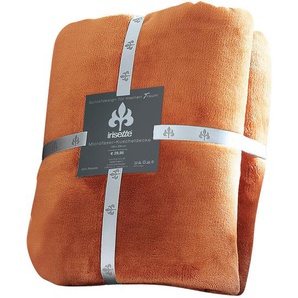 Xxxl Kuscheldecke, Orange, Textil, Uni, 150x200 cm, Oeko-Tex® Standard 100, pflegeleicht, Wohntextilien, Decken, Kuscheldecken