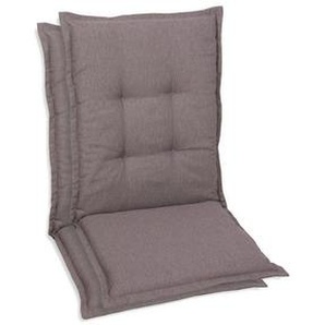 Xxxl Sesselauflagenset, Taupe, Textil, 2-teilig, Uni, Füllung: Schaumstoff, Vlies, 50x7x110 cm, Oeko-Tex® Standard 100, pflegeleicht, hochwertige Qualität, langlebig, für den Außenbereich geeignet, mittels Bändern zu befestigen, Gurtband befestigen,