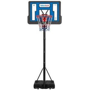 Yaheetech - Mobiler Basketballkorb Basketballständer mit Handgriff Höhenverstellbare Korbhöhe 227 bis 303,5 cm Basketballanlage für Innenbereich &