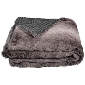 Zoeppritz Felldecke Reborn Mink Legacy, Grau, Textil, 140x190 cm, pflegeleicht, Double face, Wohntextilien, Decken, Felldecken