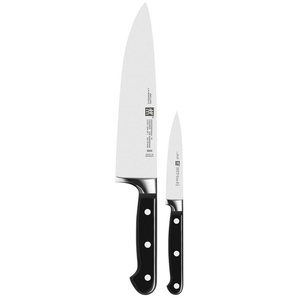 Zwilling Messer-Set Pro (Set, 2-tlg., 1 Spick- und Garniermesser (10 cm),1 Kochmesser (20 cm), Edelstahl 18/10, aus einem Stück geschmiedet