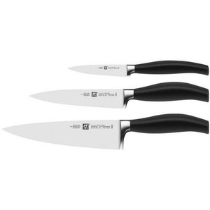 Zwilling Messerset Zwilling 5 Sterne, Schwarz, Kunststoff, 3-teilig, Made in Germany, ergonomischer Griff, rostfrei, Kochen, Küchenmesser, Messersets