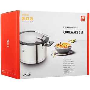 Zwilling SIMPLIFY - Cookware set with cover - 5 items - round - silver